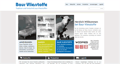 Desktop Screenshot of baur-vliesstoffe.de
