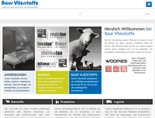 Tablet Screenshot of baur-vliesstoffe.de